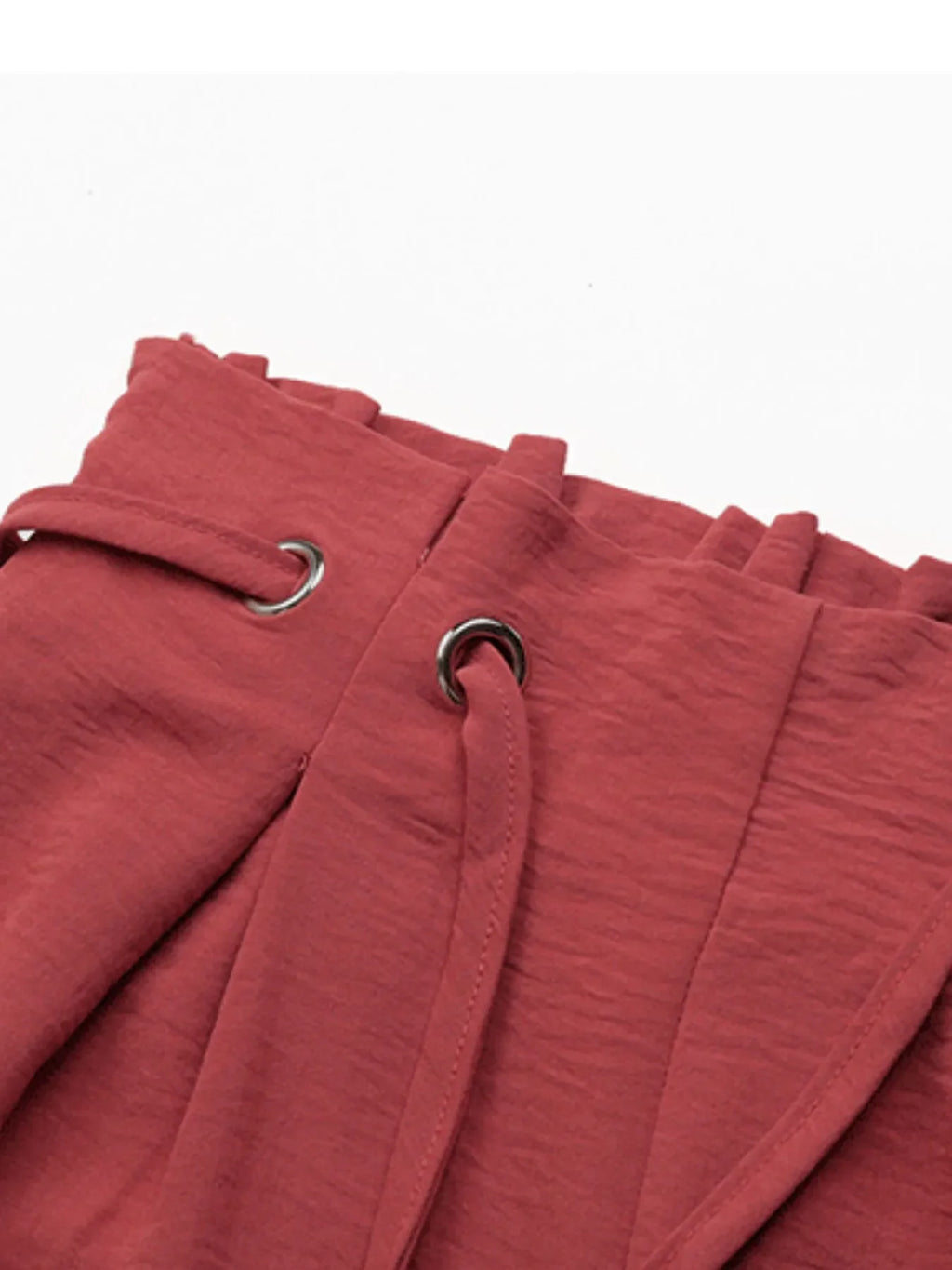 Tied Solid Color Shorts