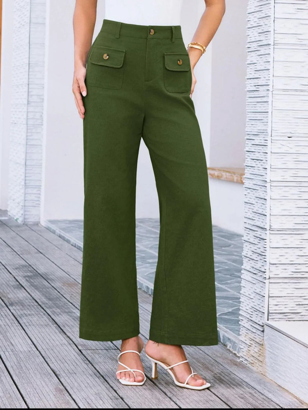 High Waist Wide Leg Pants