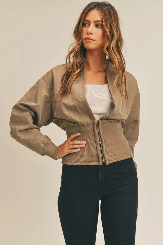 MABLE Long Sleeve Two Way Jacket