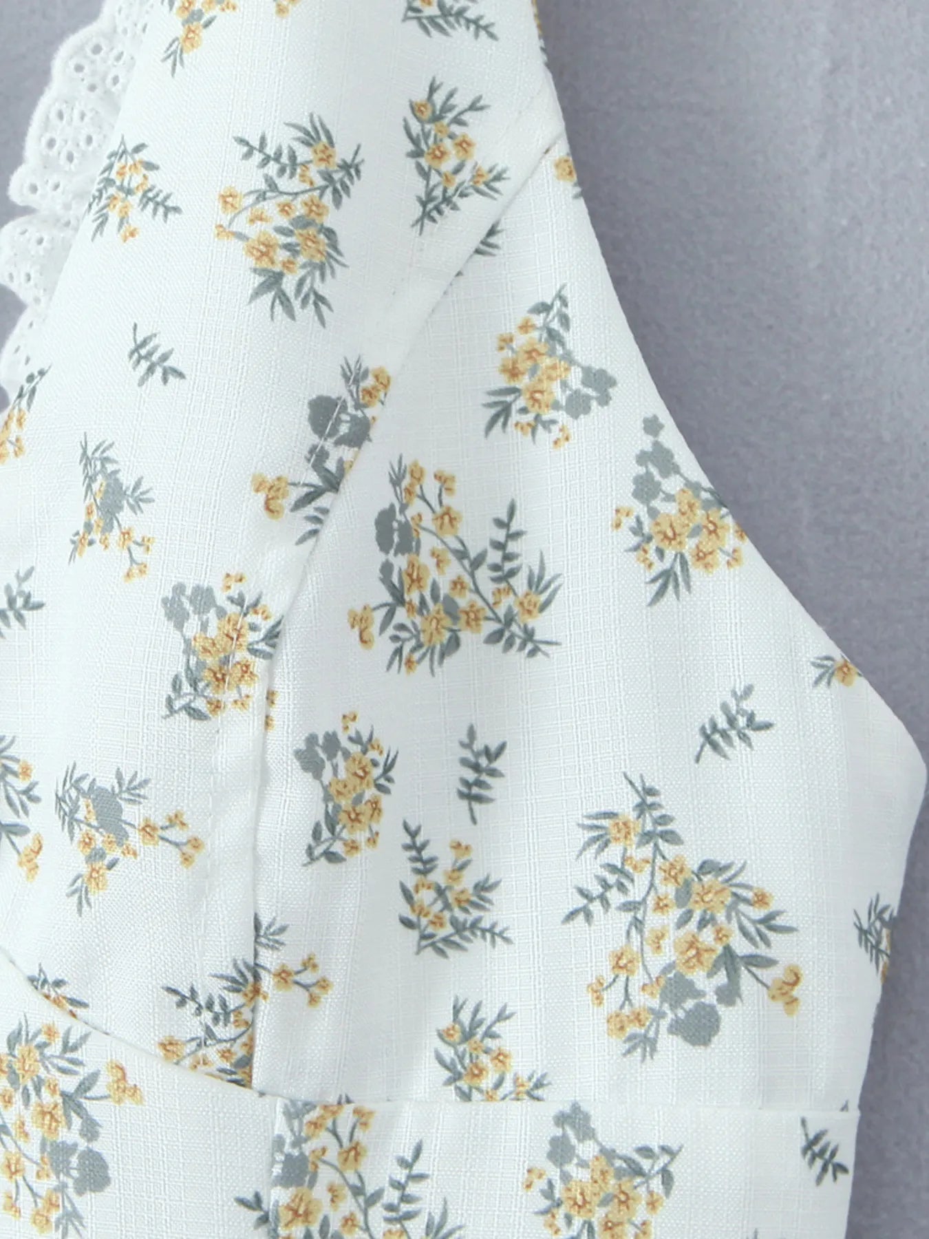 Floral Halter Neck Mini Dress