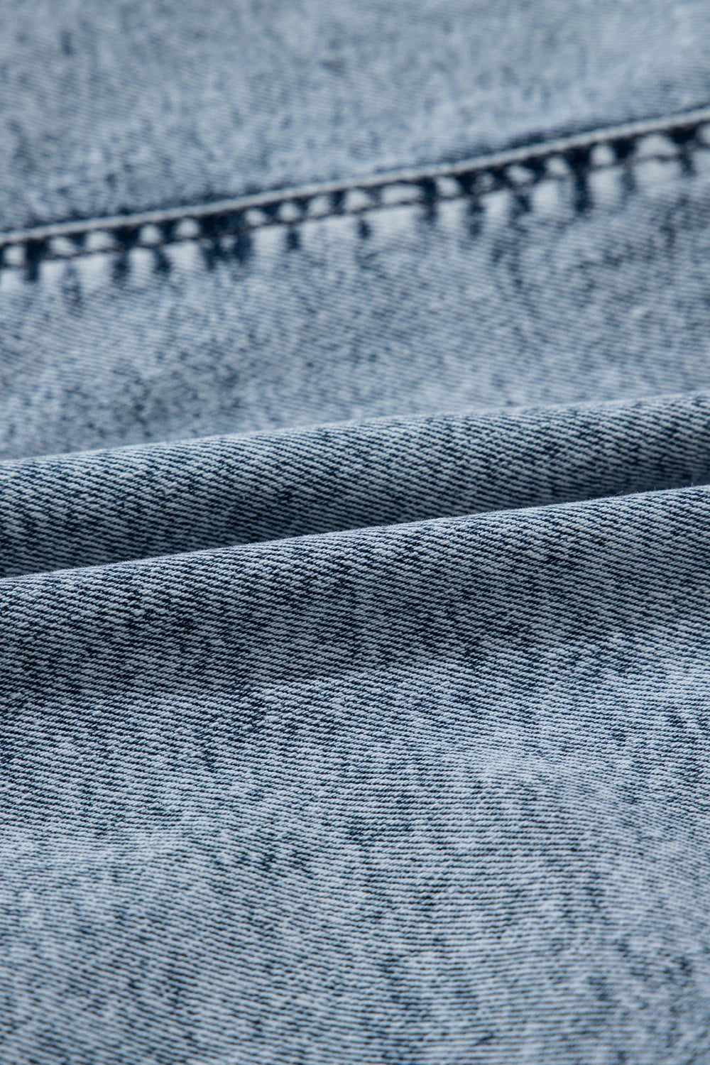 Drawstring High Waist Pocketed Denim Shorts