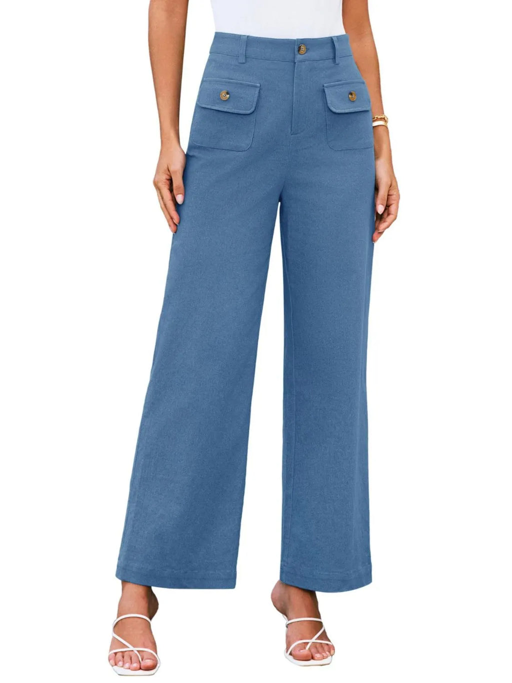 High Waist Wide Leg Pants