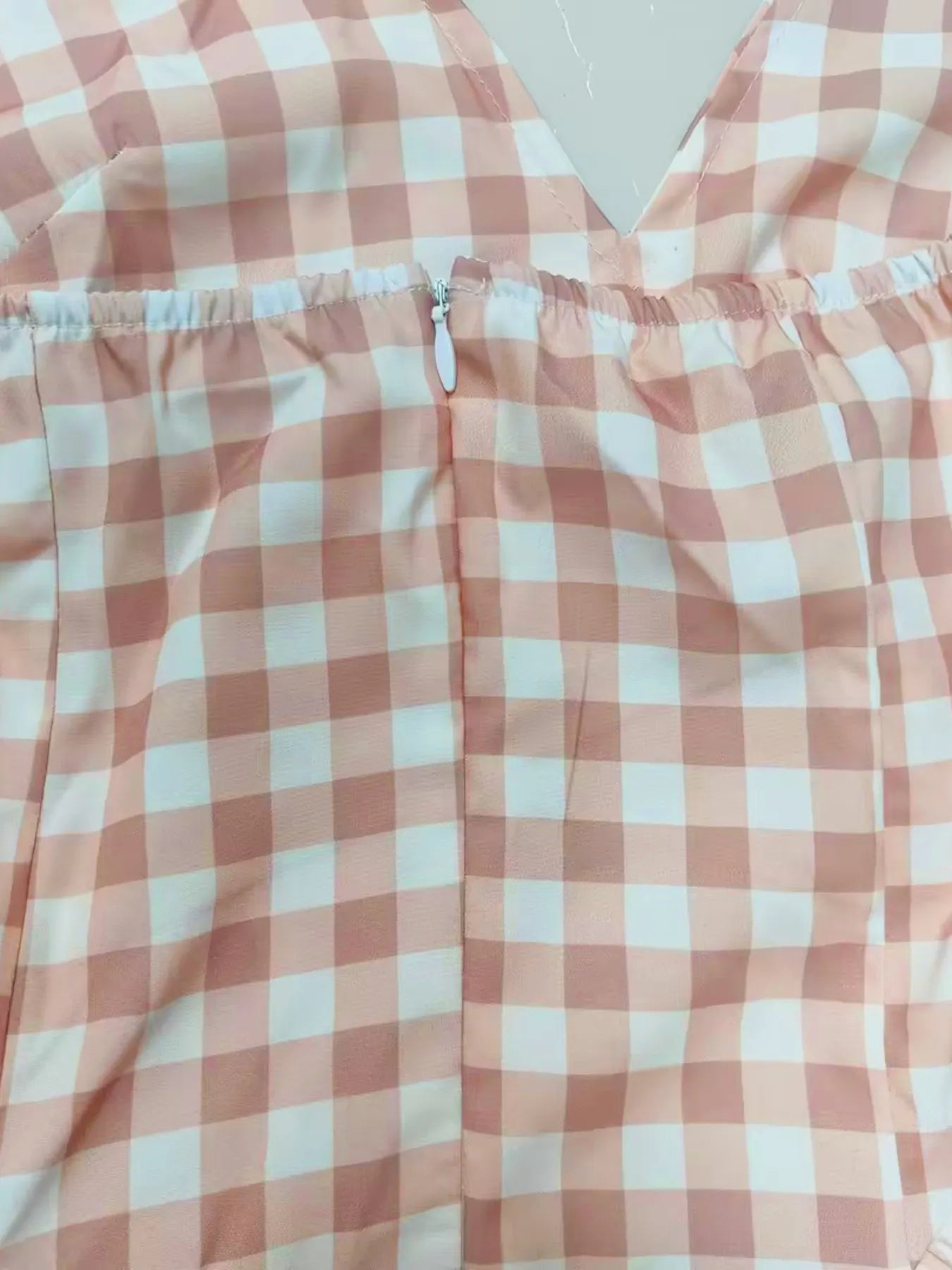 Full Size Gingham Halter Neck Maxi Dress Plus Size