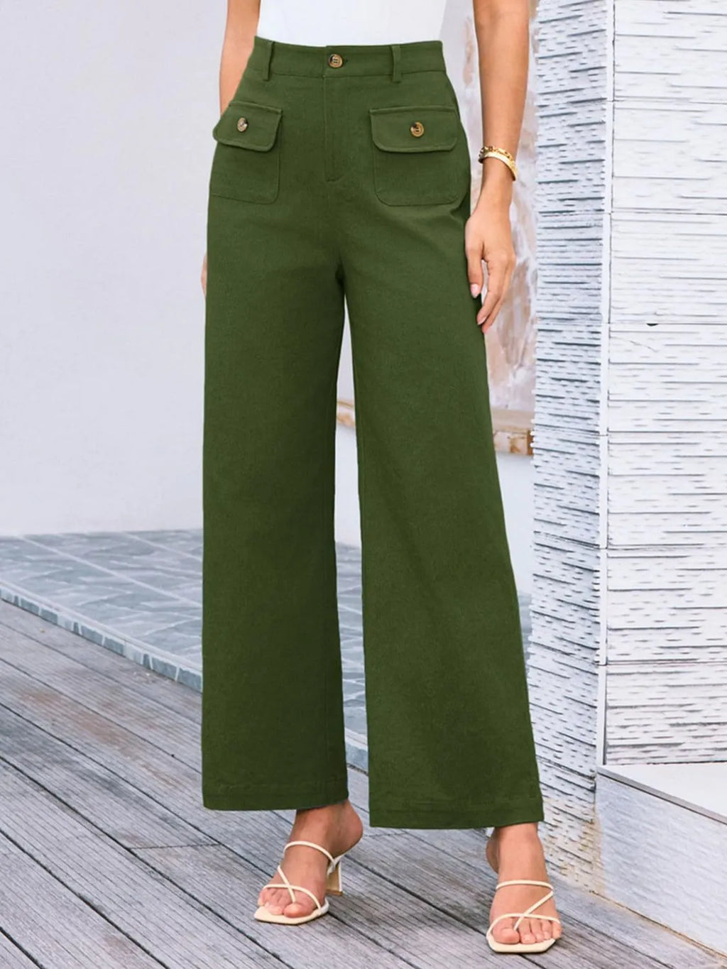 High Waist Wide Leg Pants