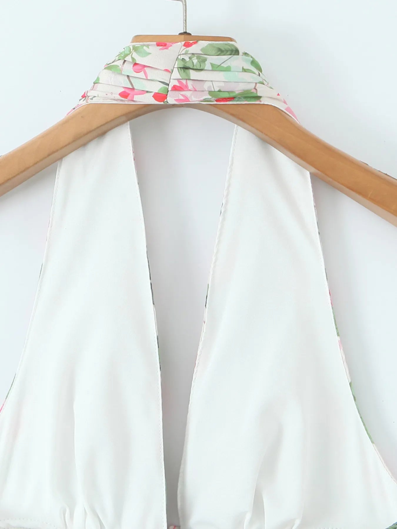 Floral Halter Neck Mini Dress