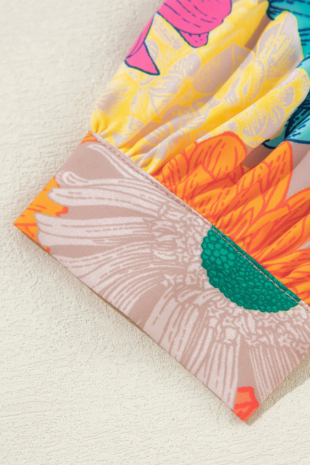 Printed Button Up Long Sleeve Top and Shorts Set