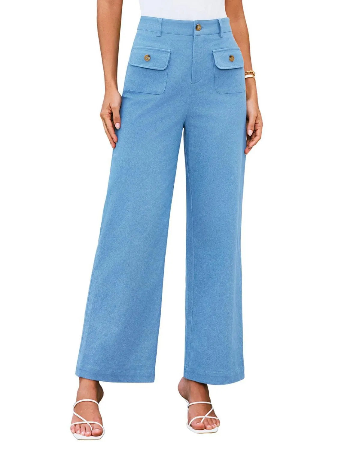 High Waist Wide Leg Pants