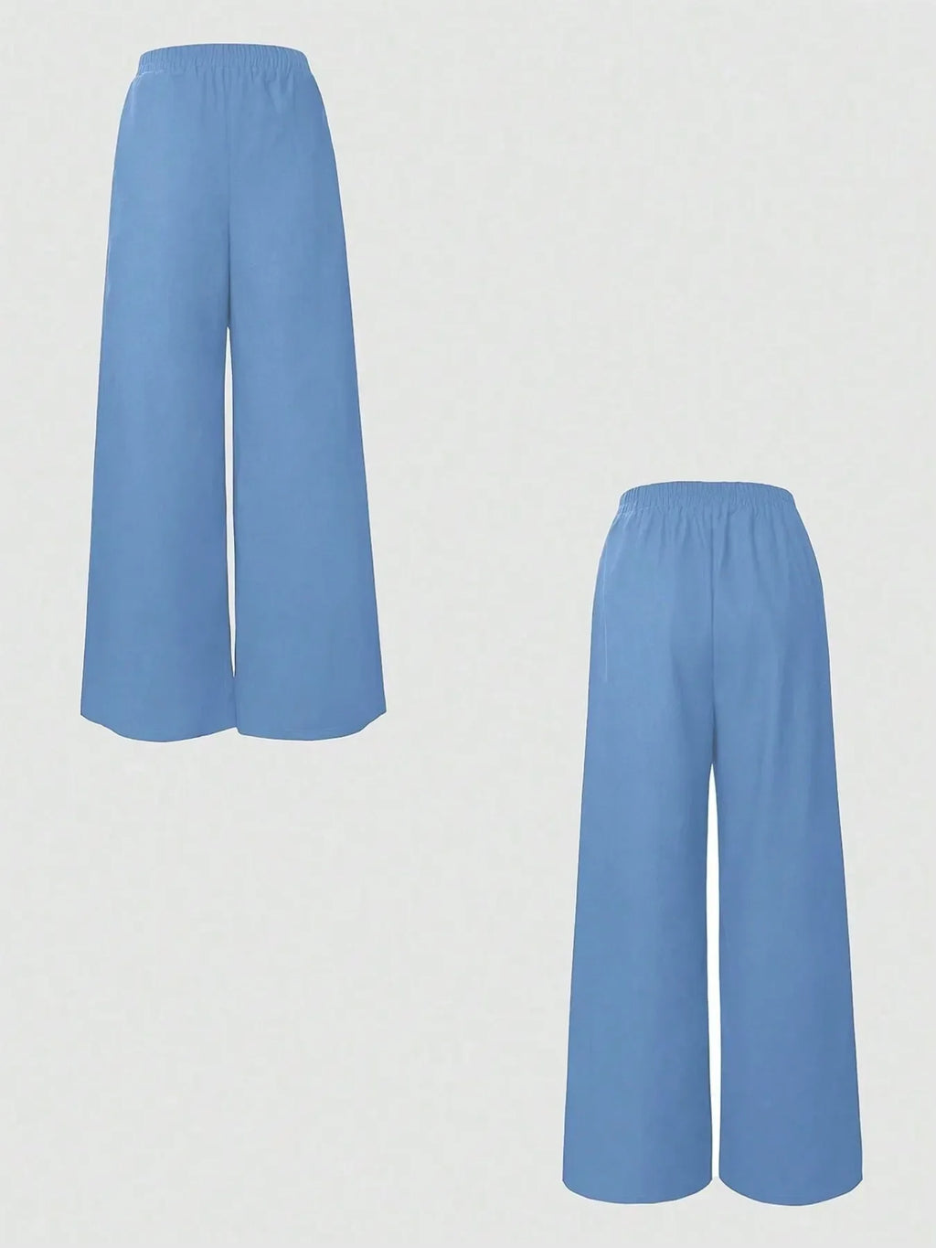 One Button Sleeveless Top and Pants Set