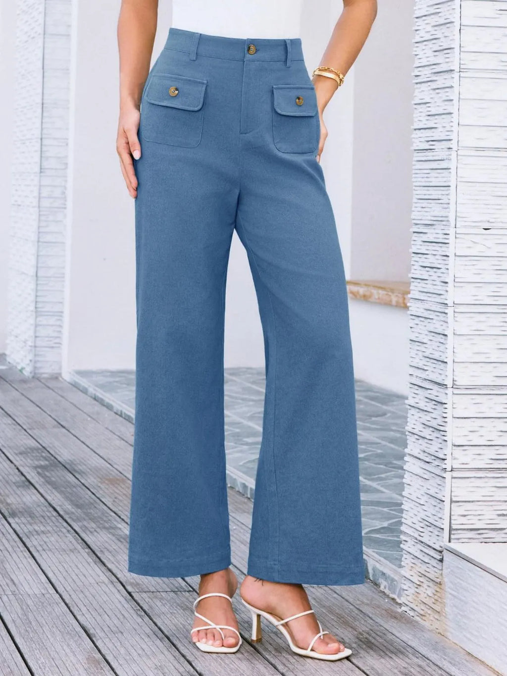High Waist Wide Leg Pants